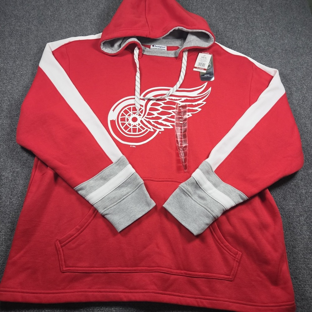 Champion Red Wings NHL Pullover Hoodie Mens XL NEW